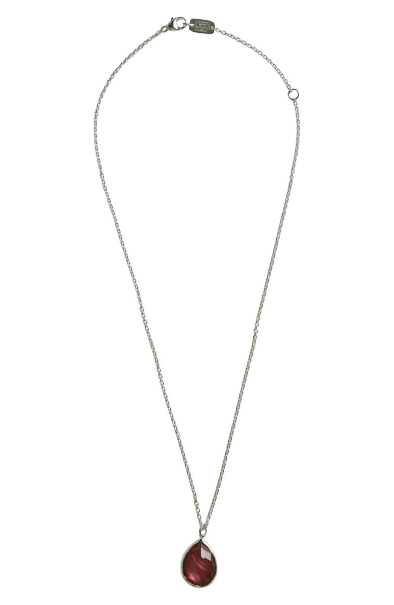 Ippolita Rock Candy<sup>®</sup> Mini Teardrop Pendant Necklace, Alternate, color, Rock Crystal Mop Cosmo