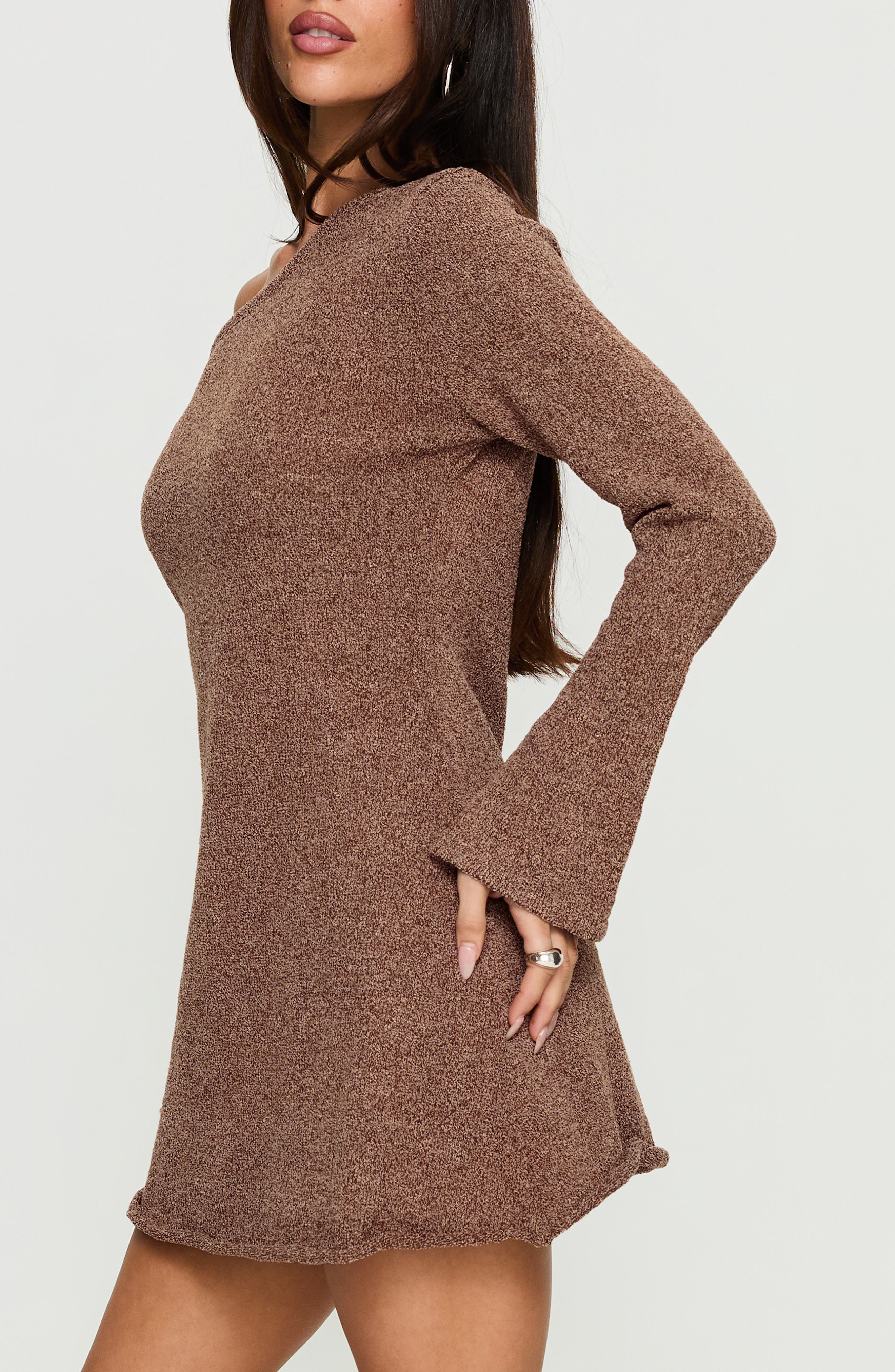 Princess Polly Jaede One-Shoulder Long Sleeve Minidress (Women) | Nordstrom