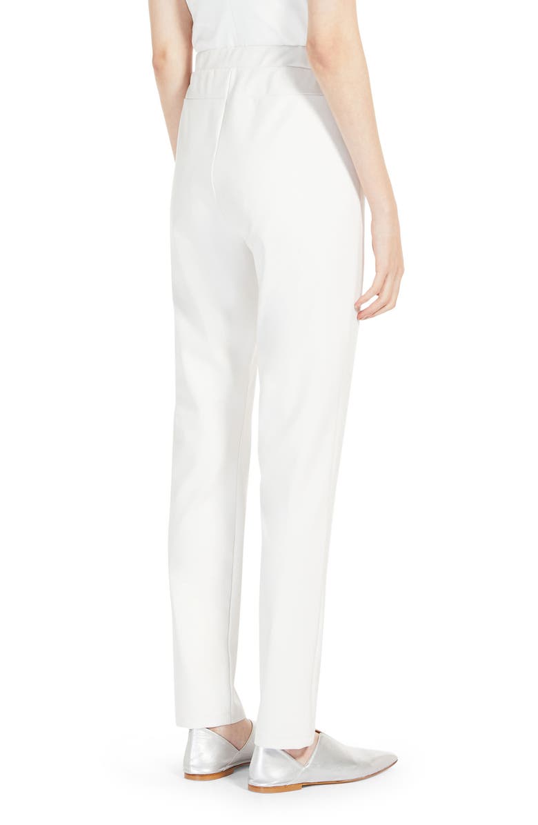 Max Mara Leisure Zefir Pull-On Straight Leg Faux Leather Pants, Alternate, color, 