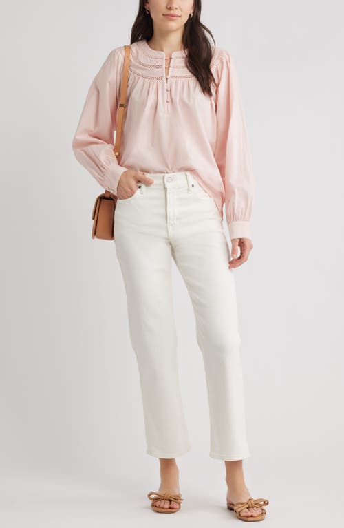 Caslonr Caslon(r) Cotton Voile Popover Top In Pink