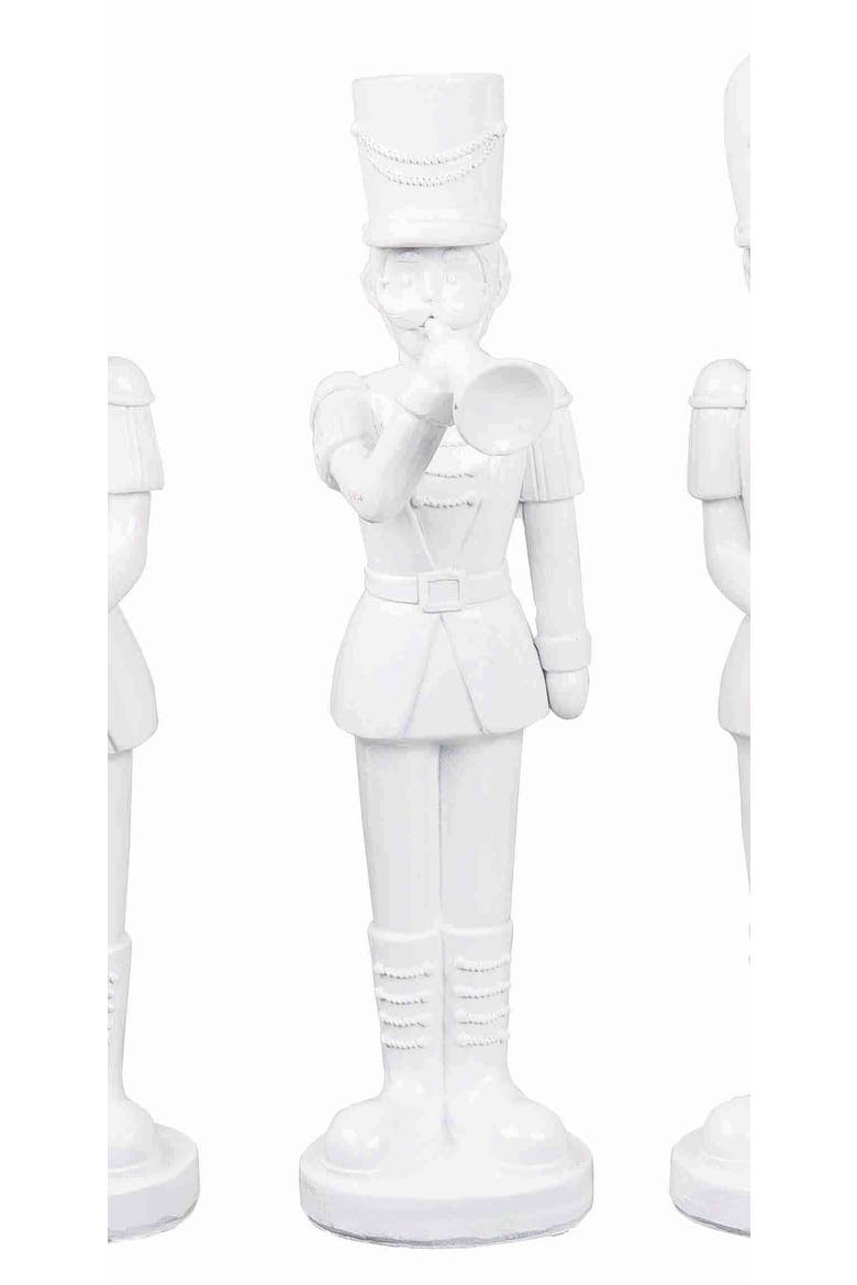 White Toy Soldier Figurines Assortment of 4, Alternate, color, White