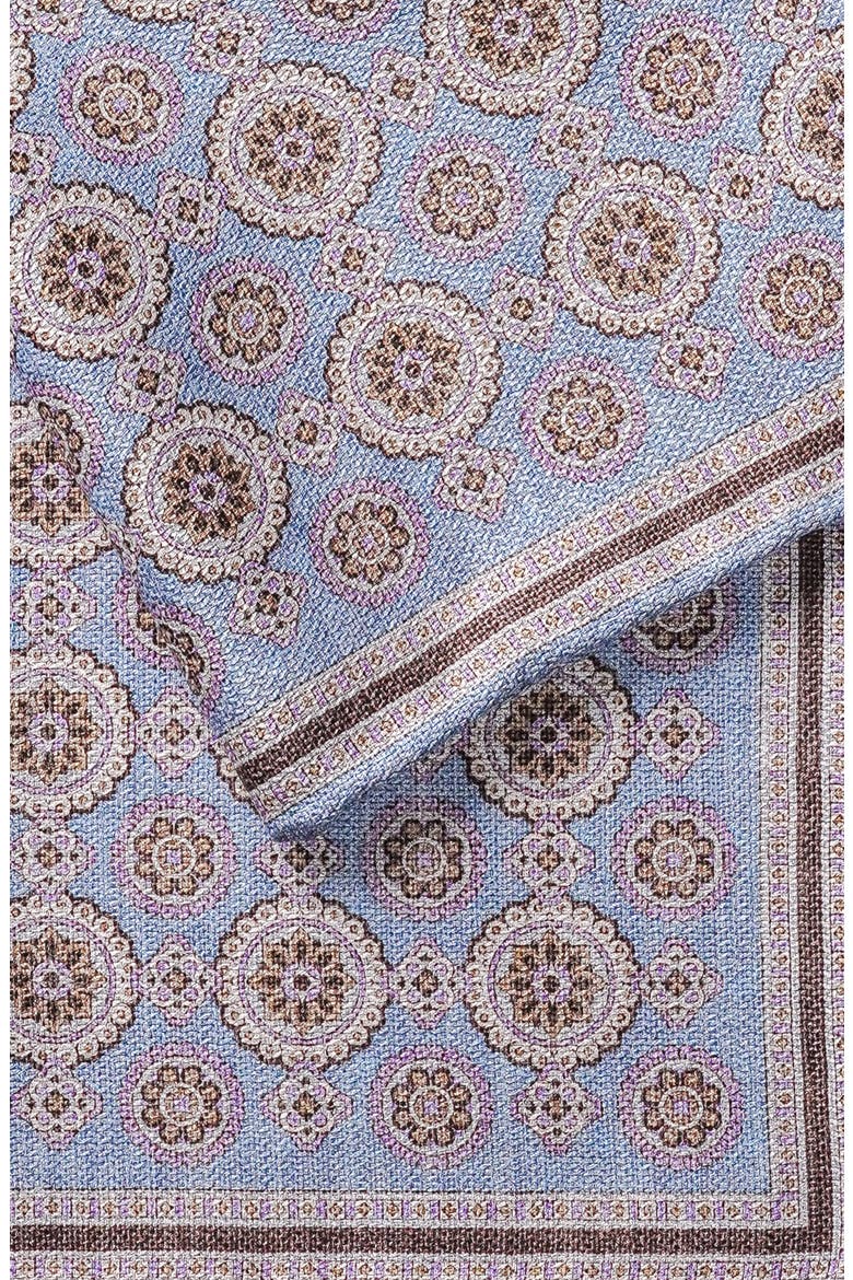 Selby Reversible Silk Pocket Square, Alternate, color, SKY BLUE