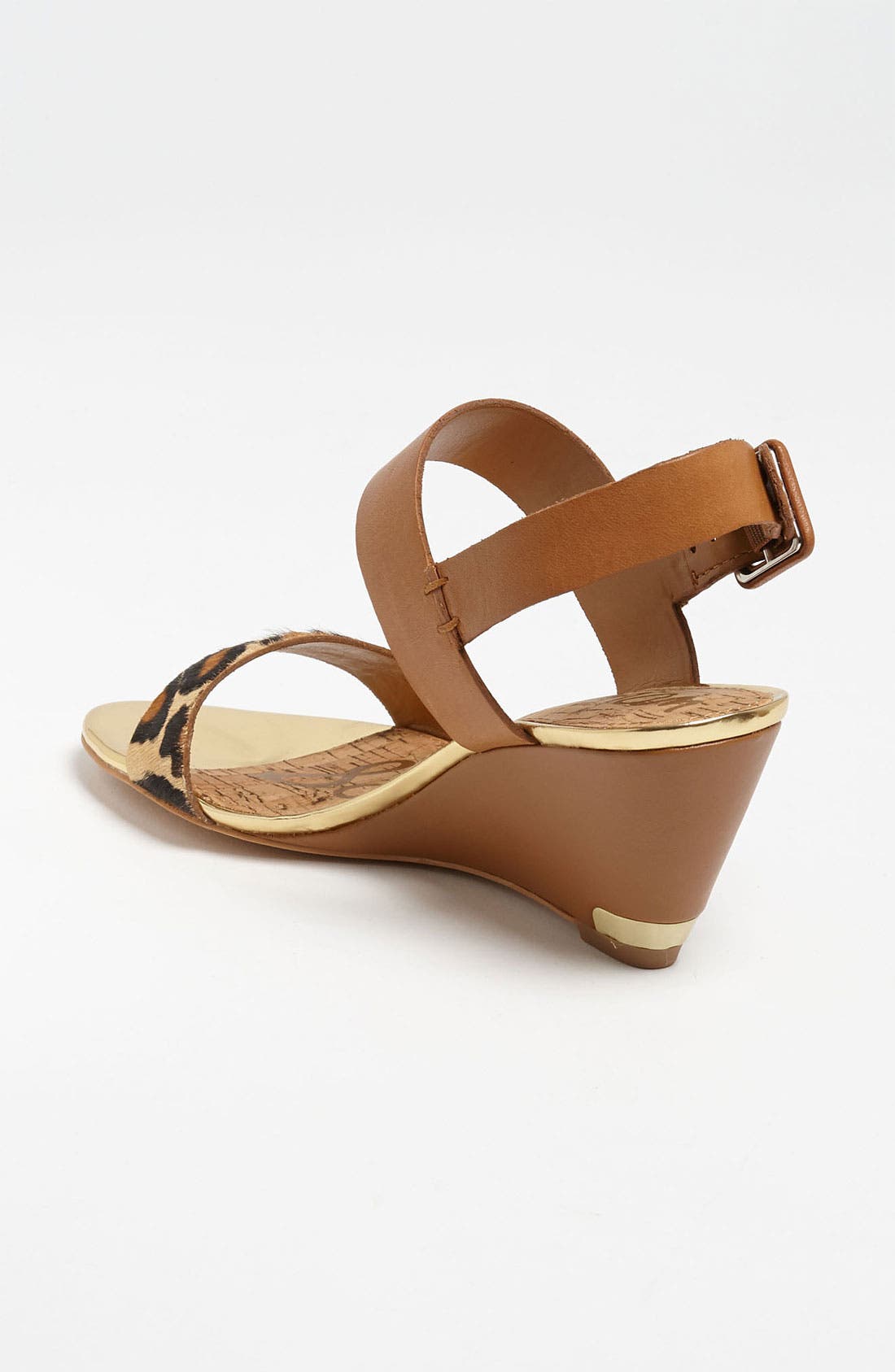 'Sutton' Sandal, Alternate, color, SADDLE/ NEW NUDE LEOPARD