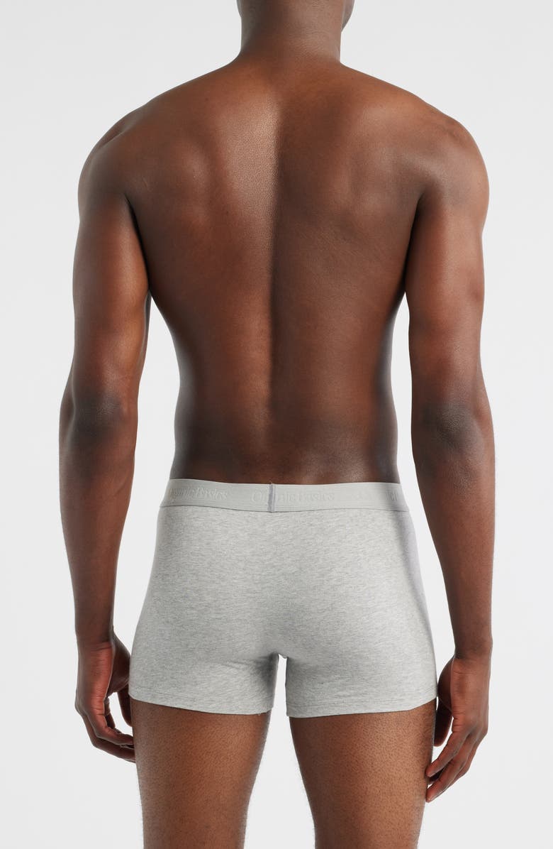 Organic Basics Core 3-Pack Stretch Cotton Trunks, Alternate, color, Black / White / Grey Melange