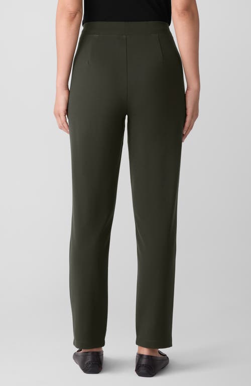 Eileen Fisher Slim Ankle Pants In Green