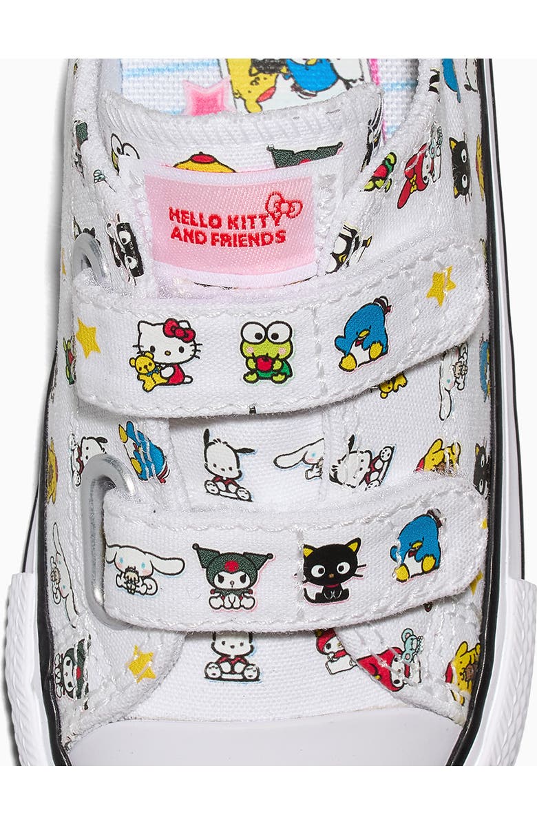 Converse Kids' x Hello Kitty<sup>®</sup> and Friends Chuck Taylor<sup>®</sup> All Star<sup>®</sup> 2V Sneaker, Alternate, color, White/ Black/ White