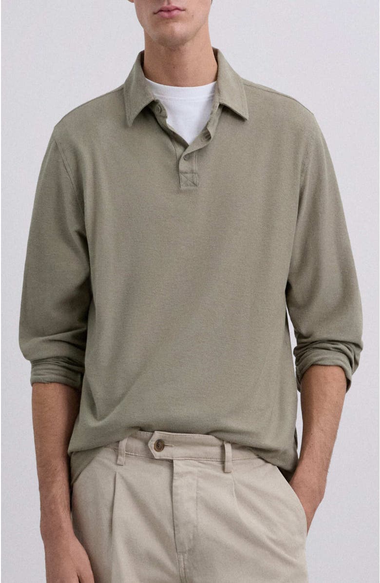 Scalpers Icon Reverse Polo, Main, color, Khaki