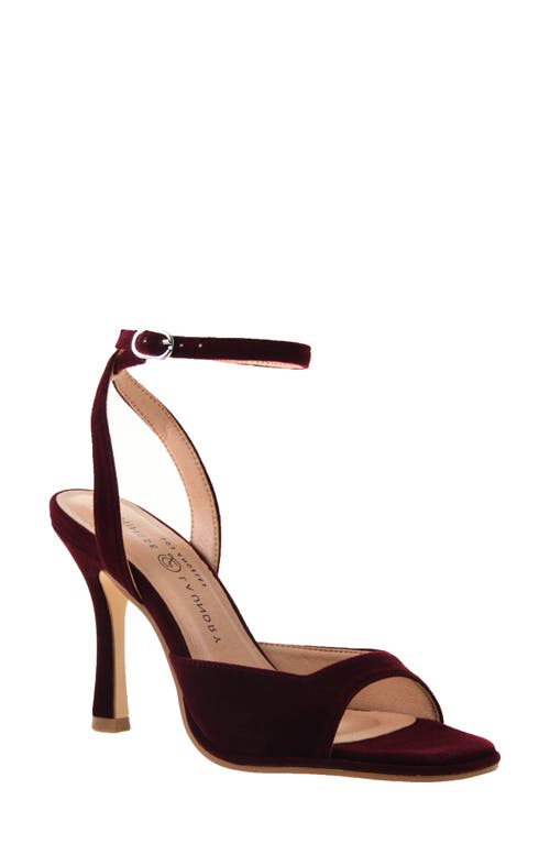 Chinese Laundry Lynwood Ankle Strap Sandal in Burgundy 