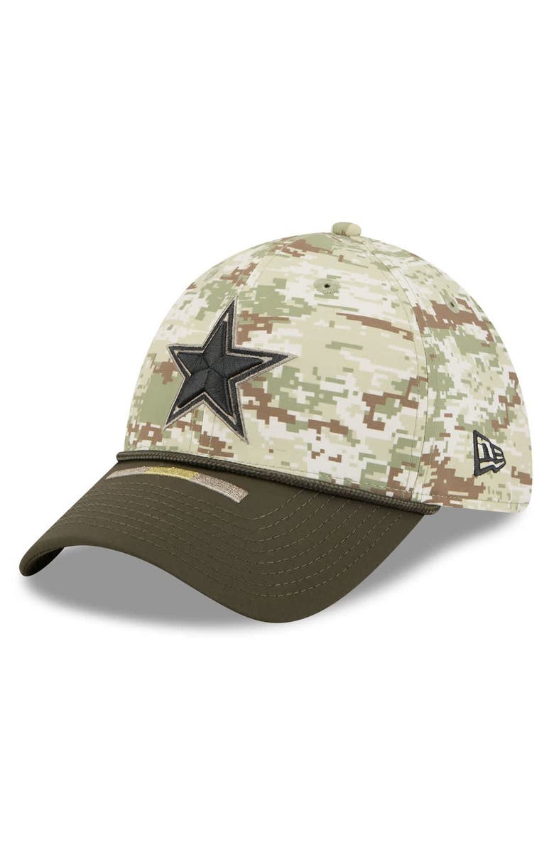 New Era Men's New Era  Camo Dallas Cowboys 2025 Salute to Service 39THIRTY Flex Hat, Alternate, color, Camo