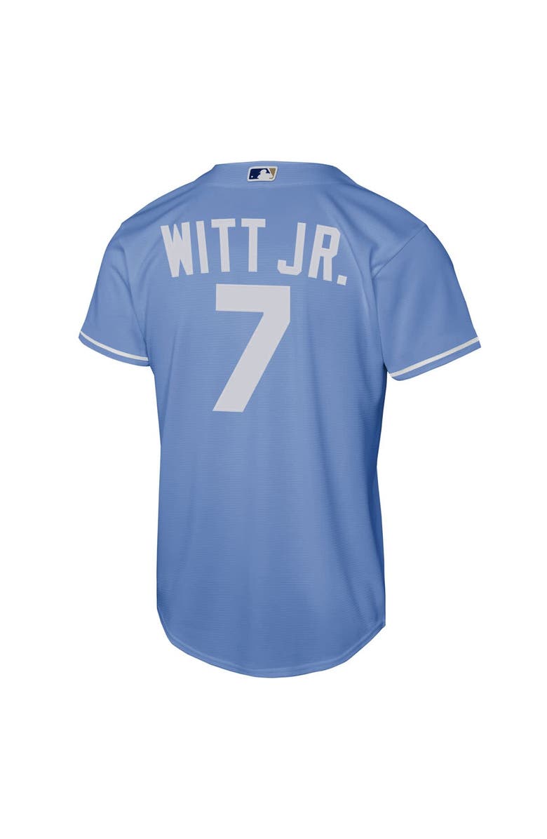 Nike Youth Nike Bobby Witt Jr. Light Blue Kansas City Royals Alternate Replica Jersey, Alternate, color,
