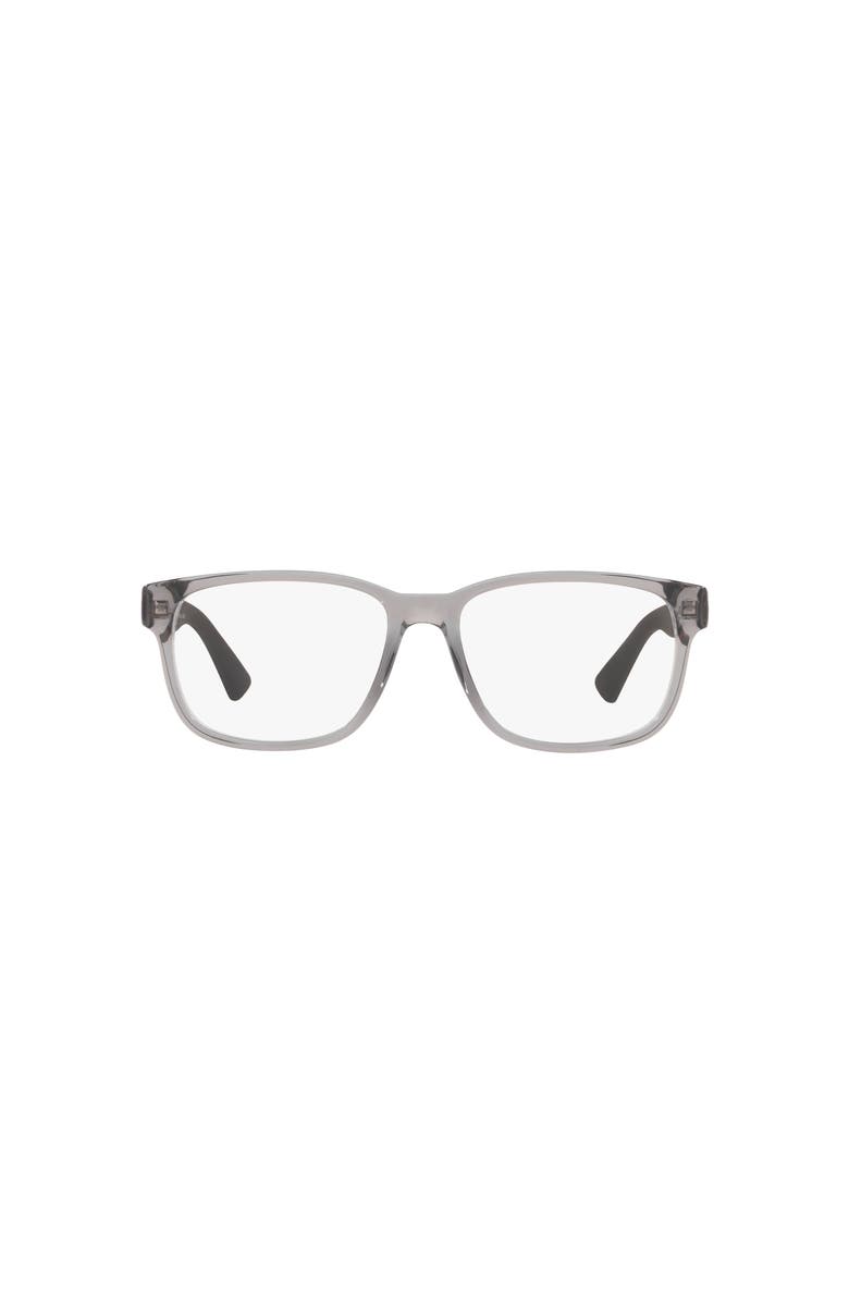 Gucci 55mm Rectangle optical glasses, Alternate, color, Grey