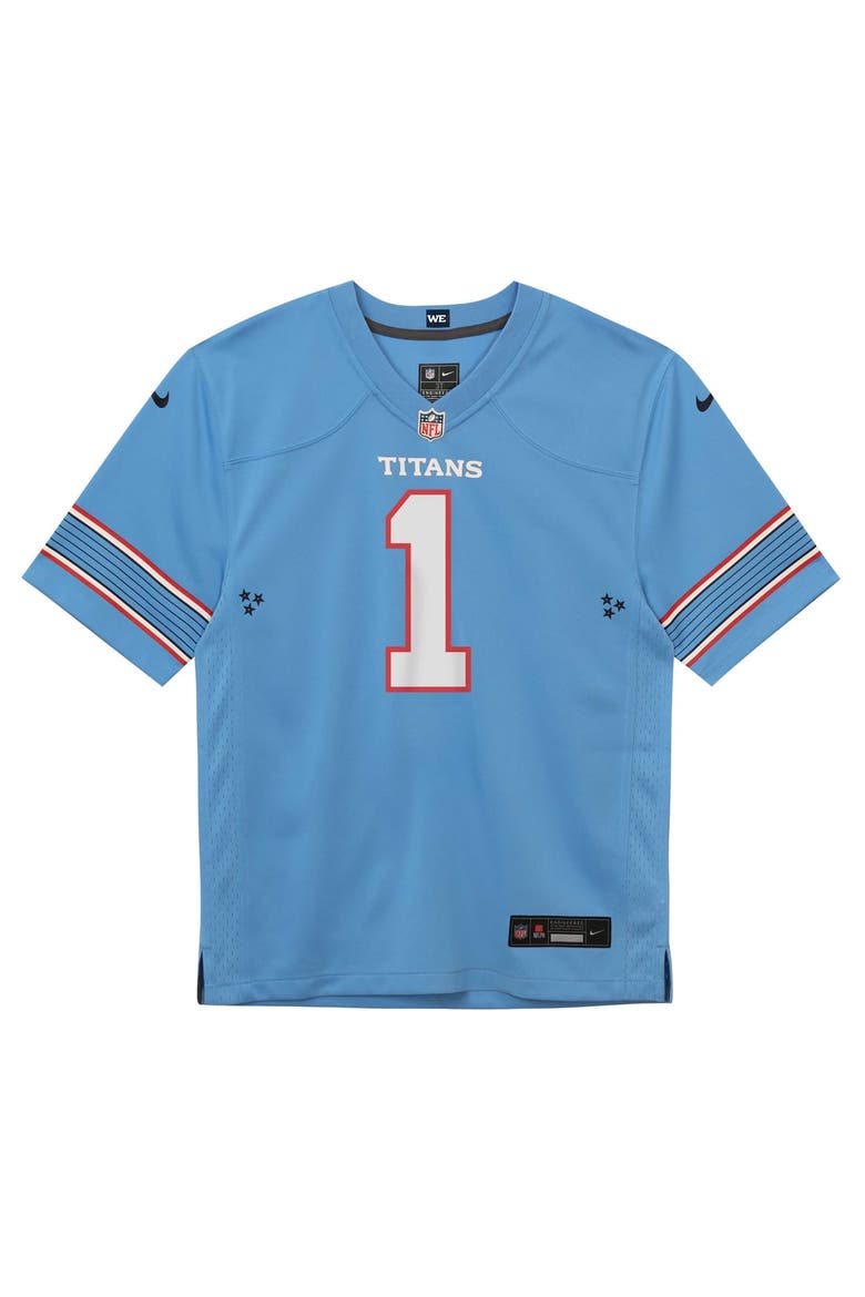 Preschool Nike Cameron Ward Light Blue Tennessee Titans Team Game Jersey, Alternate, color, Light Blue
