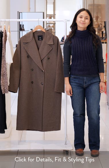 Picarol Double Breasted Wool Blend Coat