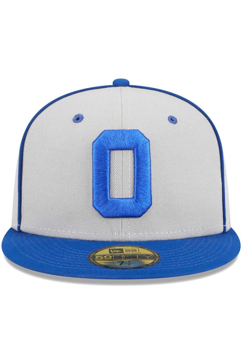 Men's New Era Gray Omaha Storm Chasers Theme Nights Omaha Rockets  59FIFTY Fitted Hat, Alternate, color, Gray