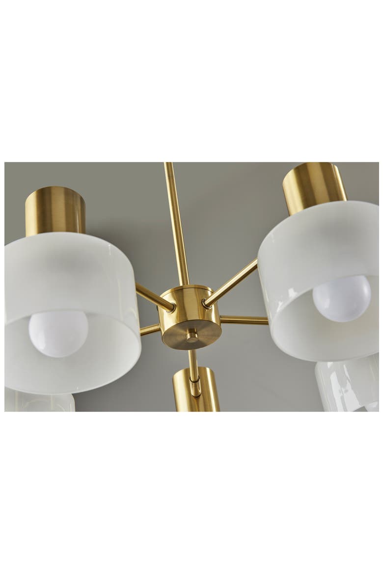 Rhodes Chandelier, Alternate, color, ANTIQUE BRASS