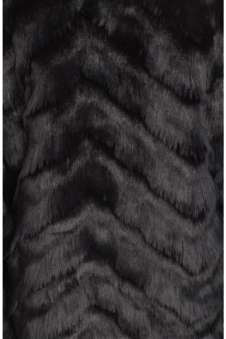 BB Dakota It's All Happening Faux Fur Coat, Alternate, color, BLACK