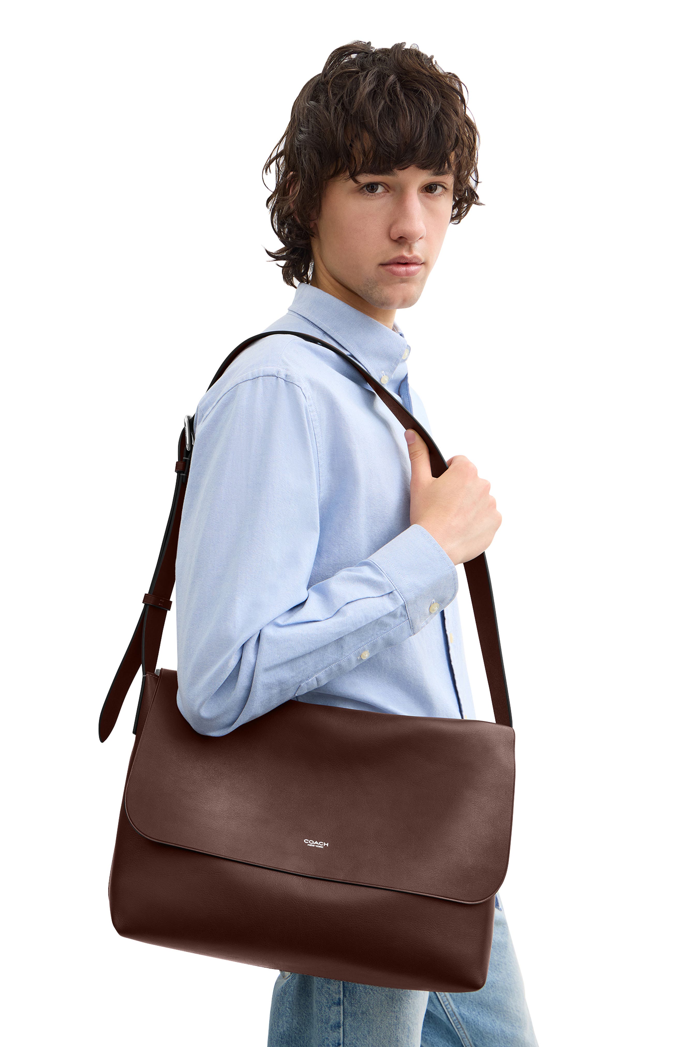 COACH Ludlow Messenger Bag, Alternate, color, Maple