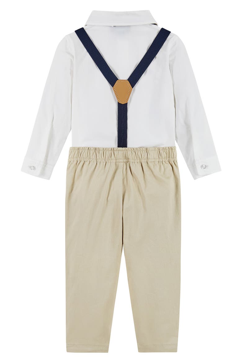 Button-Up Shirt, Suspenders, Pants & Bow Tie Set, Alternate, color, WHA