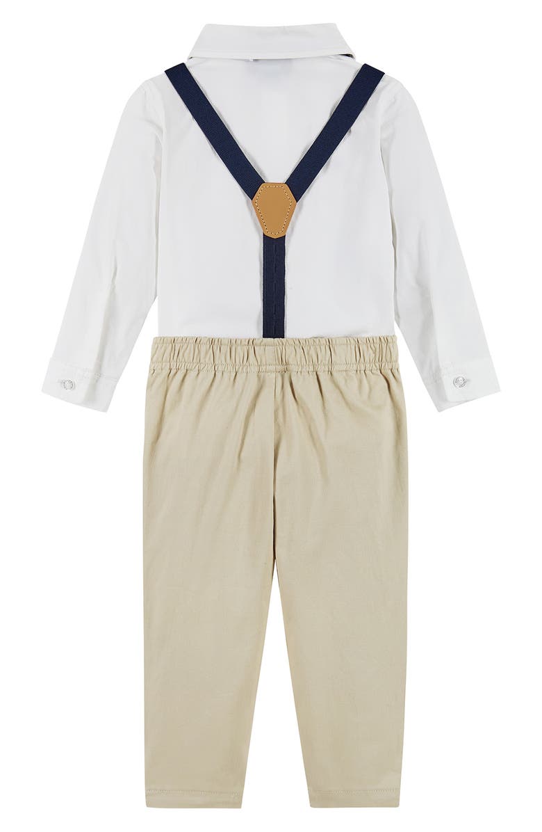 Andy & Evan Button-Up Shirt, Suspenders, Pants & Bow Tie Set, Alternate, color, Wha