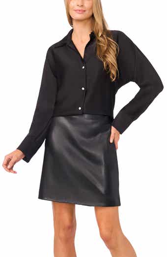 Halogen® Charmeuse Button-Up Shirt