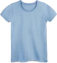 Mightly Organic Cotton Short Sleeve Ribbed Scoop Neck Tee