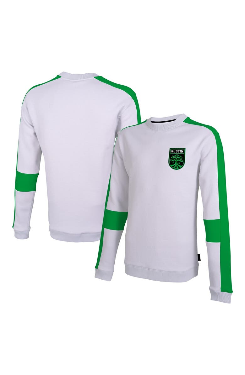 Stadium Essentials Men's Stadium Essentials White Austin FC Half Time Pullover Sweatshirt, Alternate, color, White