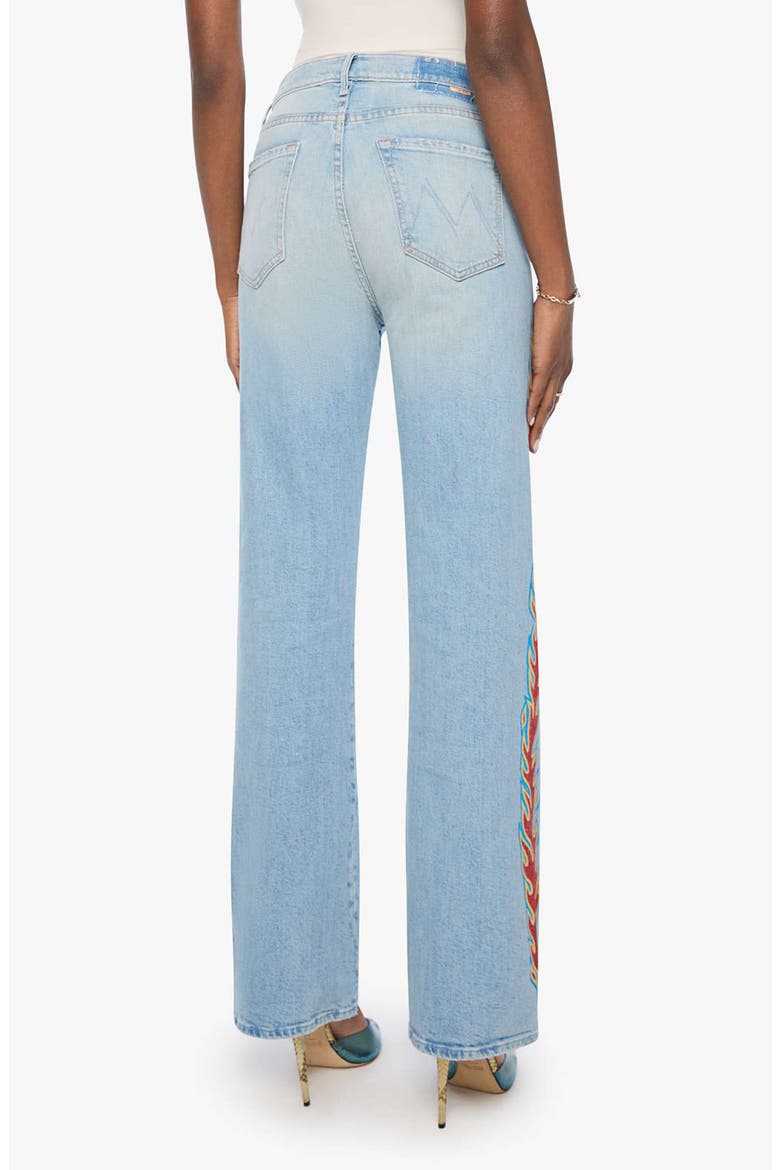 The Saloon Sneak High Rise Straight Leg Jeans, Alternate, color, BUM A SMOKE
