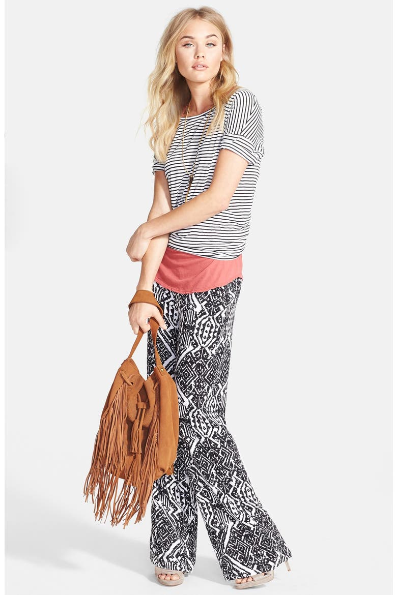 Stripe Tee, Alternate, color, BLACK CREAM