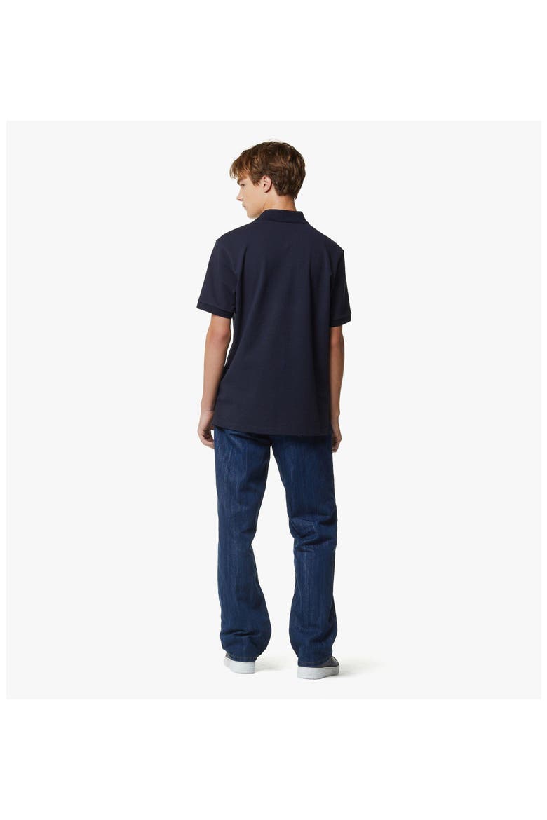 Diamond Patch Piqué Polo, Alternate, color, Navy