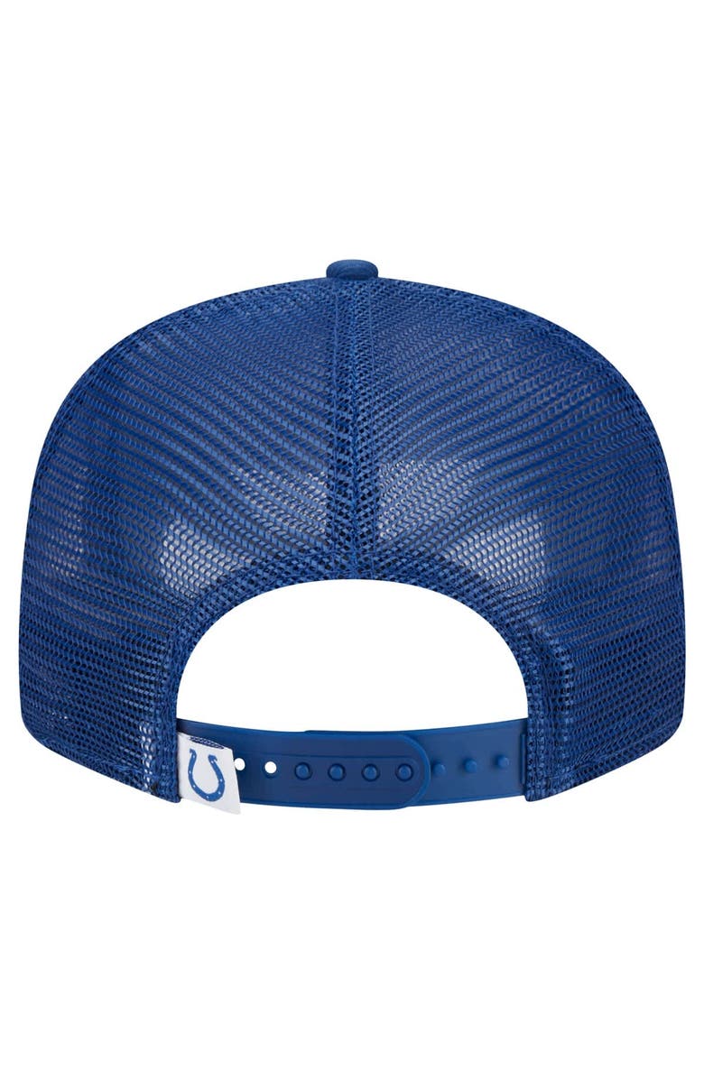 New Era Men
s New Era Royal Indianapolis Colts  Main Trucker 9FIFTY Snapback Hat, Alternate, color, Royal