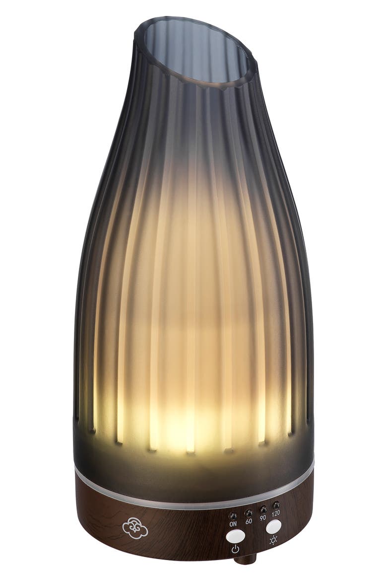 Twilight Glass Ultrasonic Aroma Diffuser, Alternate, color, GREY