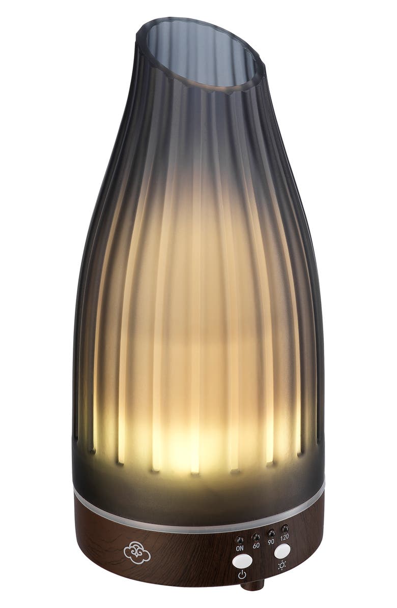 SERENE HOUSE Twilight Glass Ultrasonic Aroma Diffuser, Alternate, color, Grey