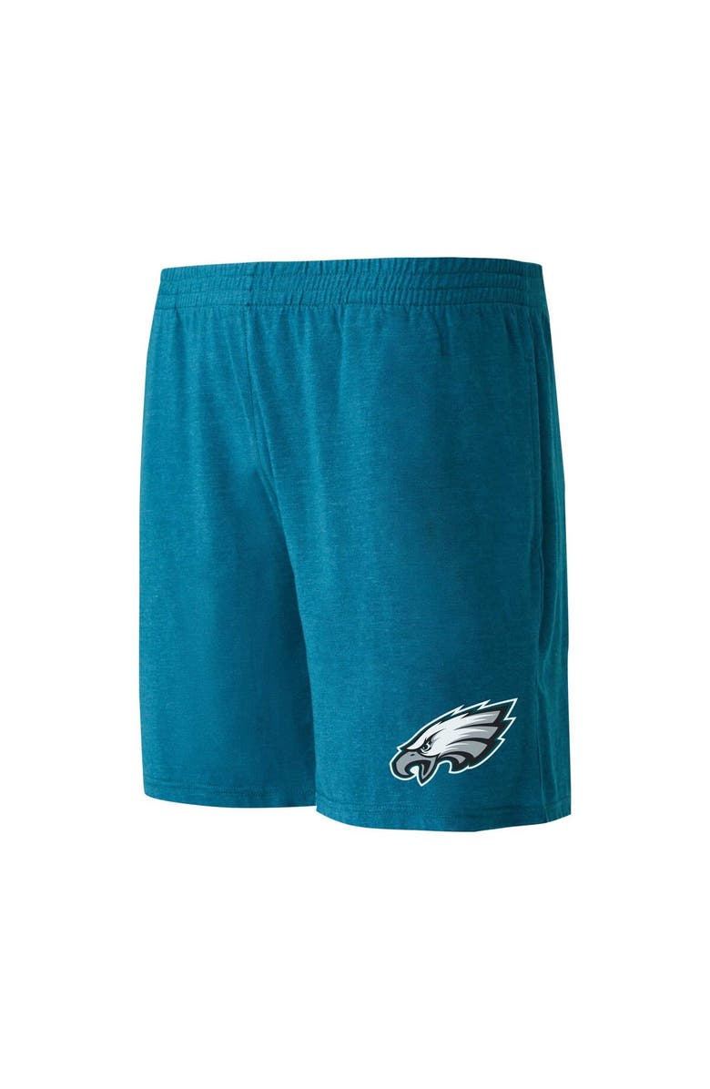 CONCEPTS SPORT Men's Concepts Sport Green/Black Philadelphia Eagles Meter T-Shirt & Shorts Sleep Set, Alternate, color, 