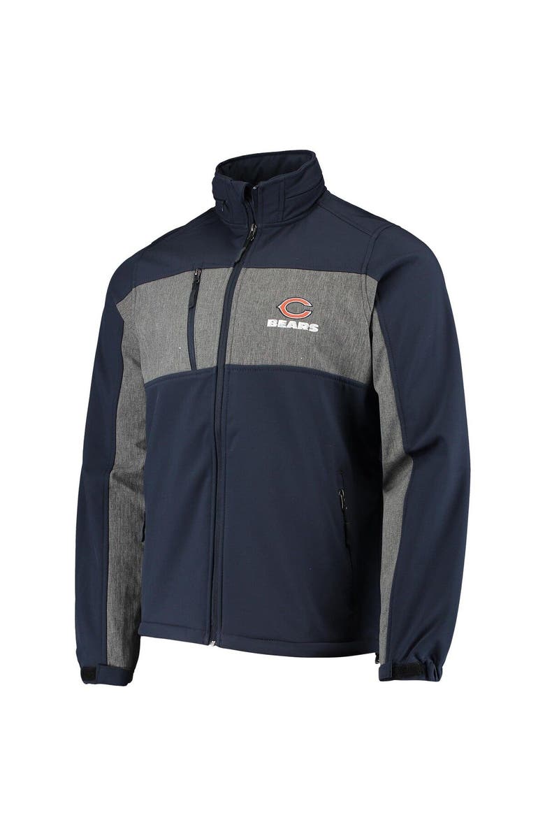 DUNBROOKE Men's Dunbrooke Navy Chicago Bears Circle Zephyr Softshell Full-Zip Jacket, Alternate, color, Navy