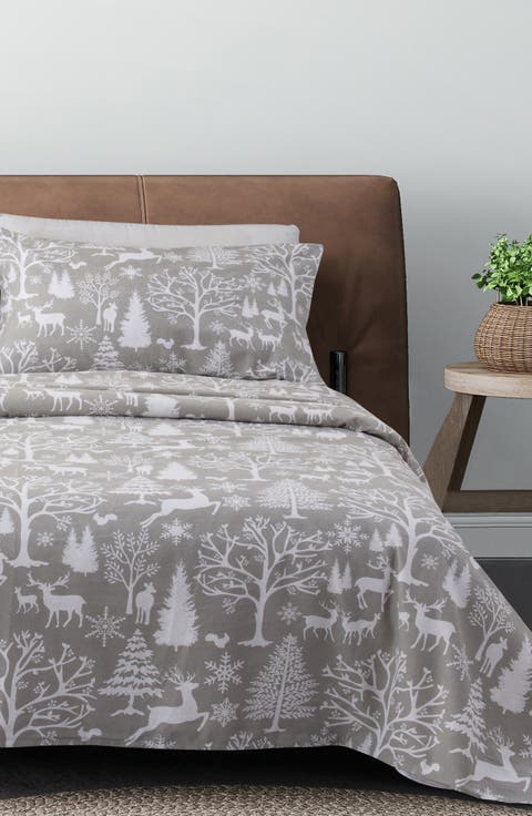 Turkish Cotton Holiday Print Sheet Set