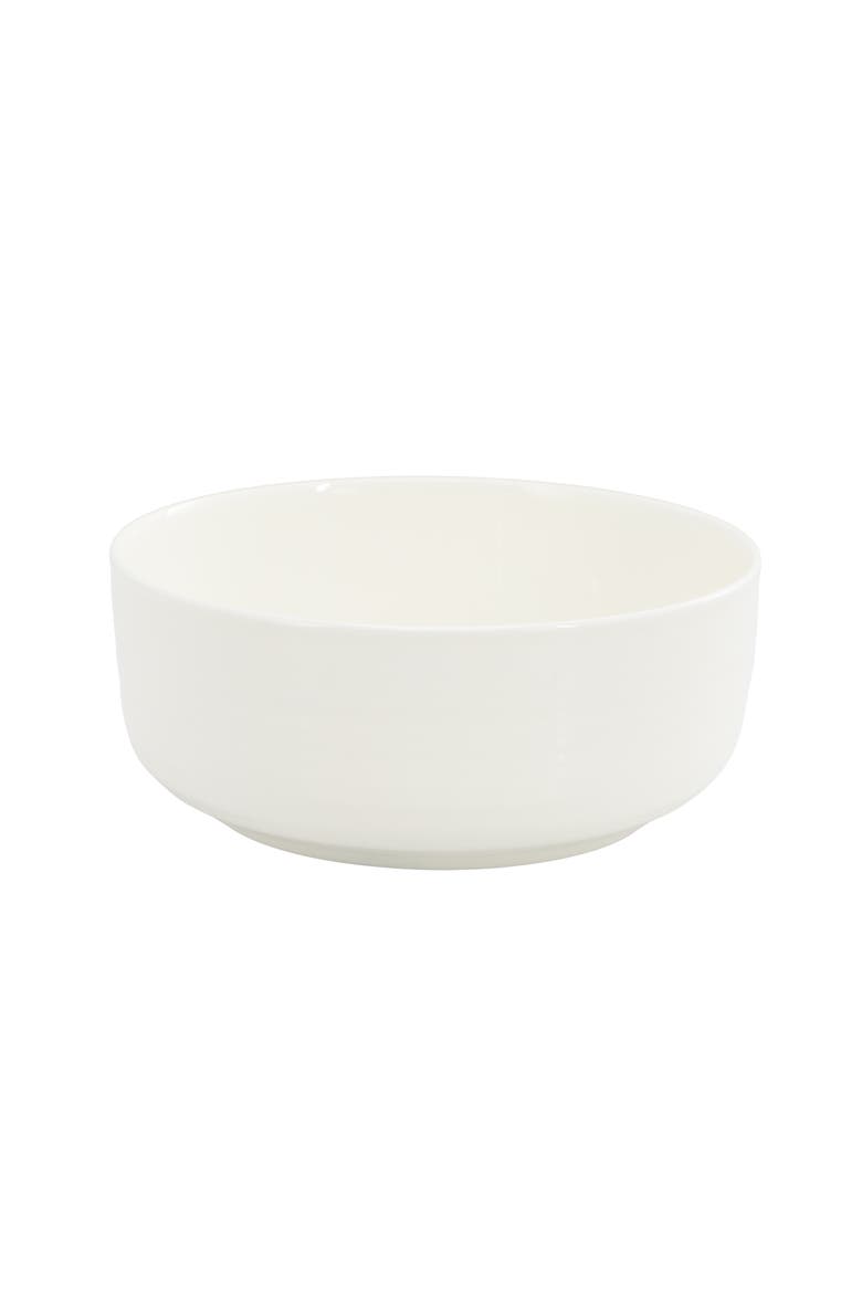 Annual Rings 16 Piece Bone China Dinnerware Set, Alternate, color, White