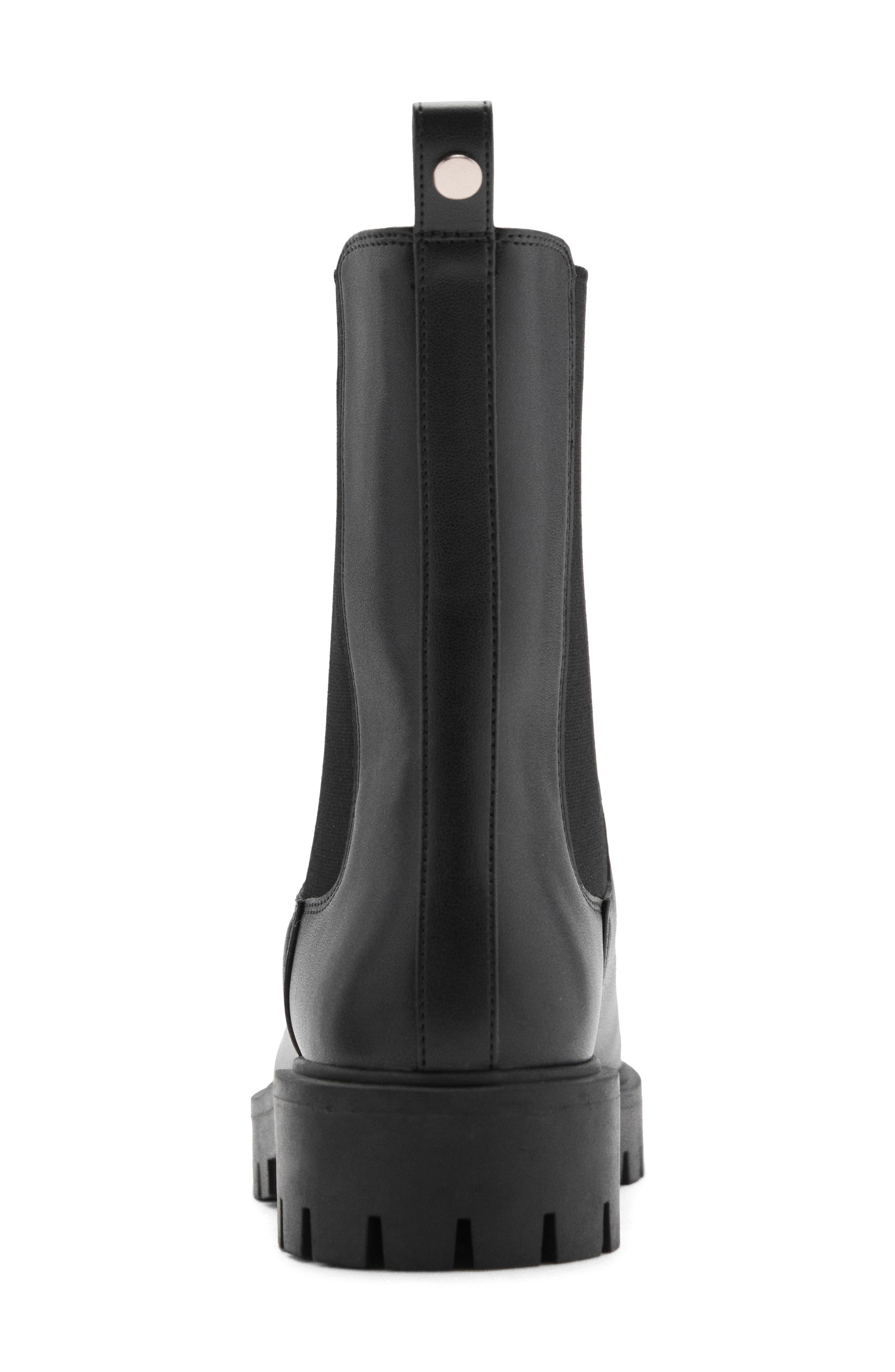 Lug Sole Chelsea Boot, Alternate, color, BLACK