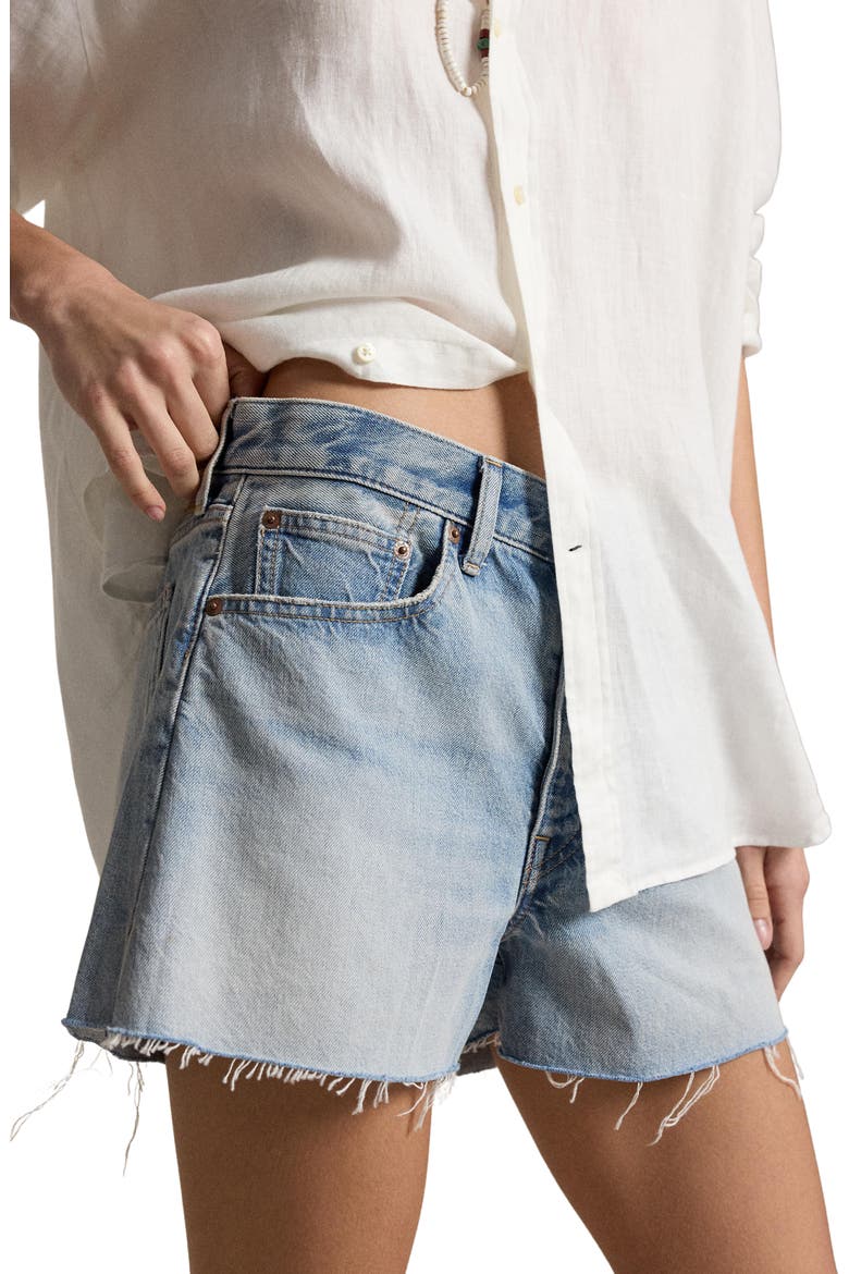 Cutoff Denim Shorts, Alternate, color, NAKINA WASH