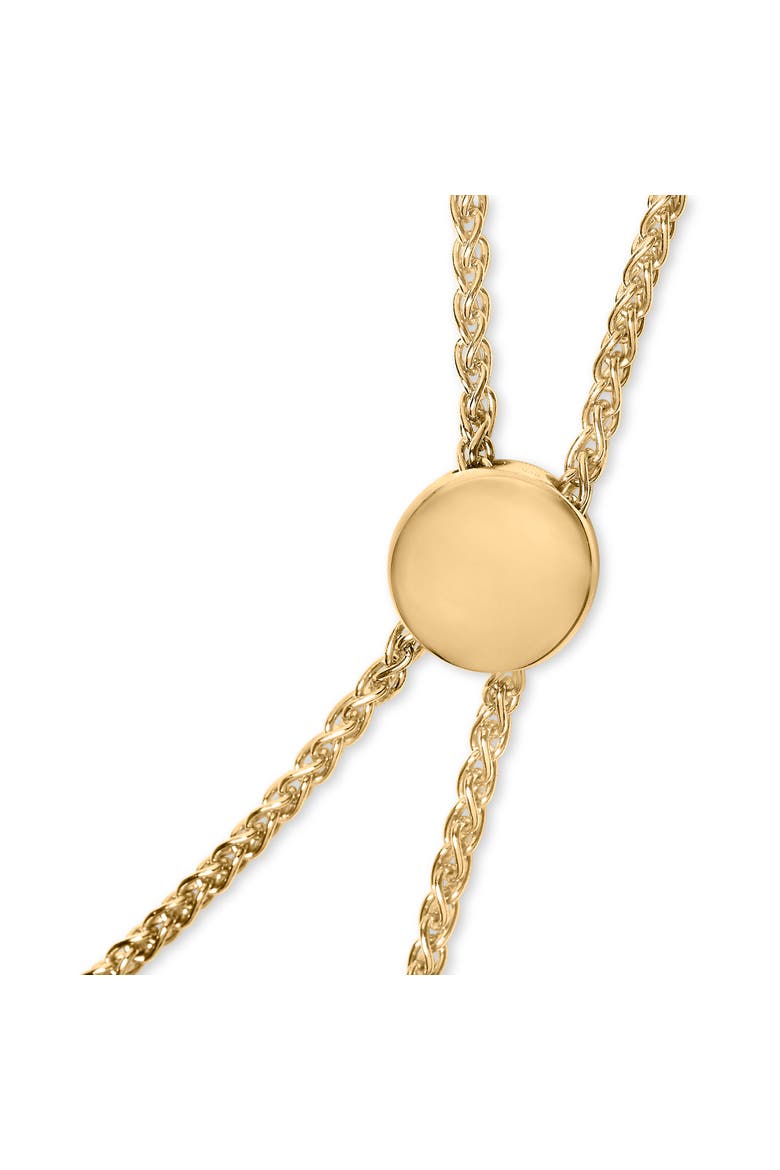 Gold Vermeil Diamond Accent "MOM" Lariat Bolo Bracelet, Alternate, color, Silver