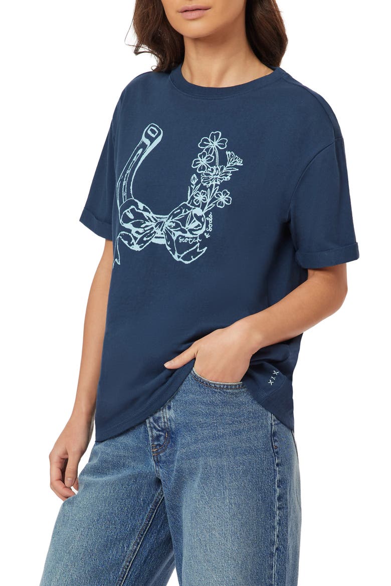 Relaxed Fit Roll Cuff Graphic T-Shirt, Alternate, color, BIG DIPPER