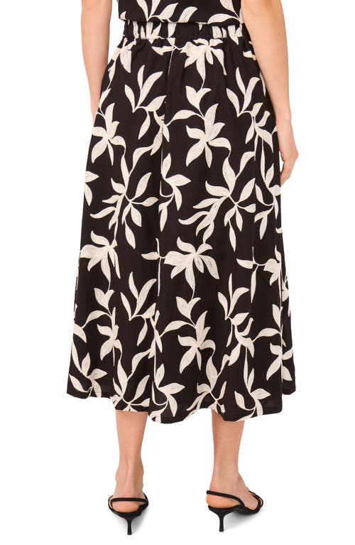 Halogenr Halogen(r) Embroidered Pull-on A-line Midi Skirt