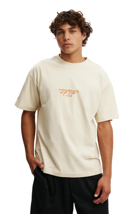 Men's Box Fit Text T-Shirt