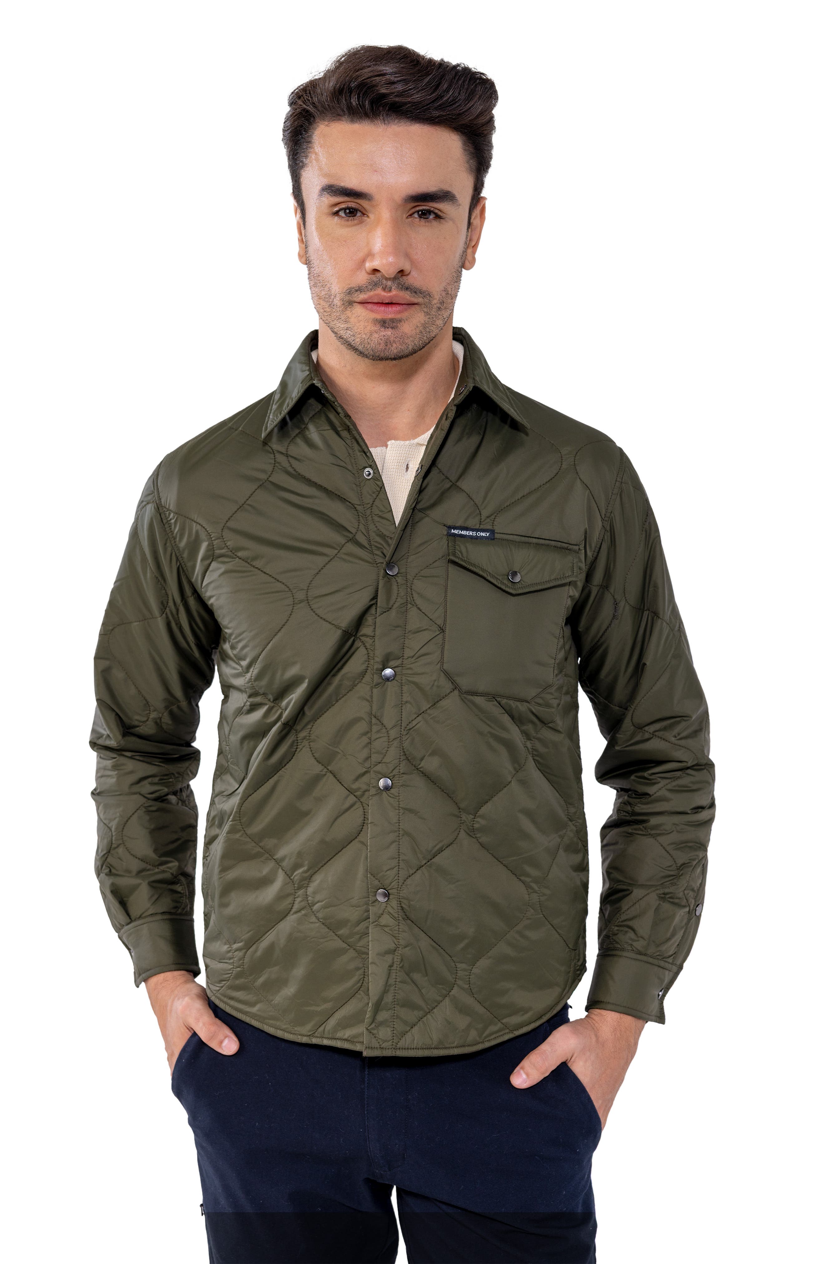 Quilted Shirt Jacket - image 3