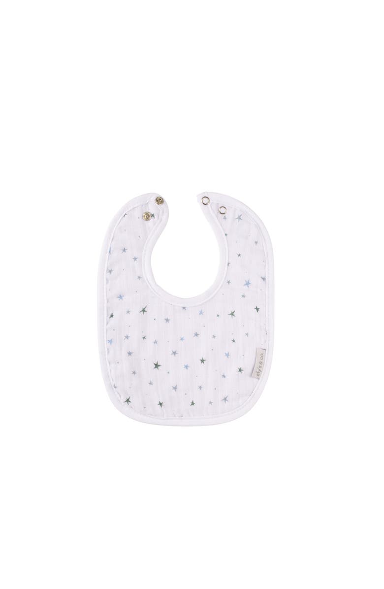 Ely's & Co. Muslin Terry Bib 3 Pack, Alternate, color, Blue Stars