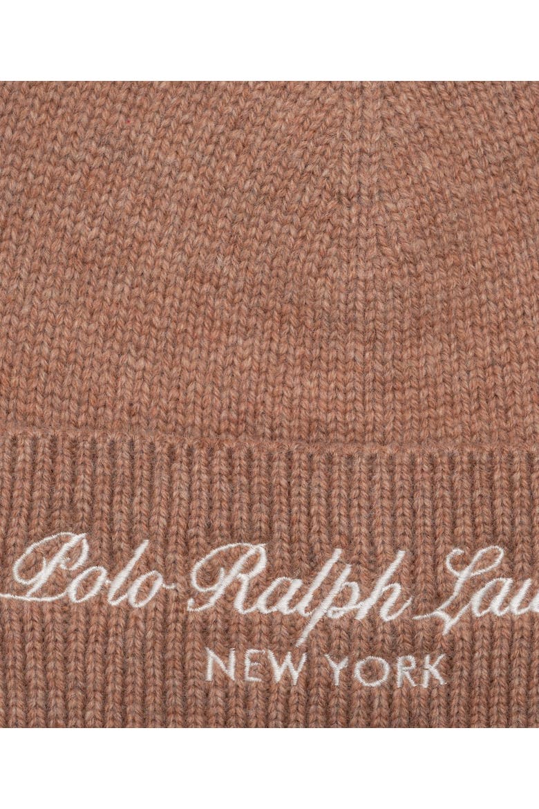 Polo Script Beanie, Alternate, color, Classic Camel