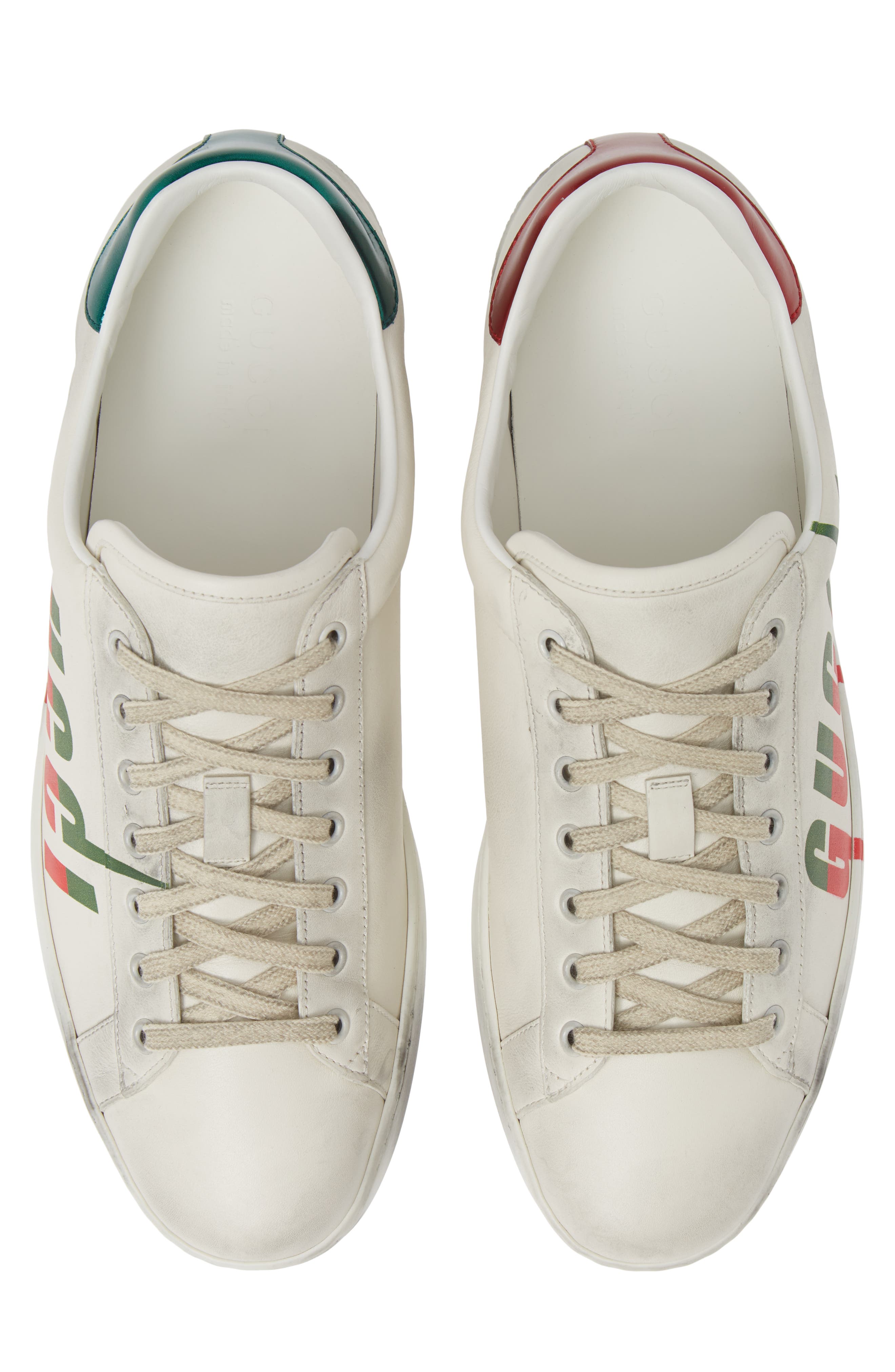Gucci New Ace Logo Sneaker, Alternate, color, 