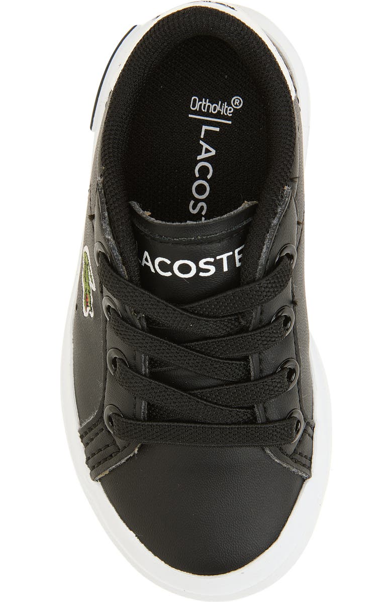 Lacoste Kids' Powercourt Sneaker, Alternate, color, Black/ White