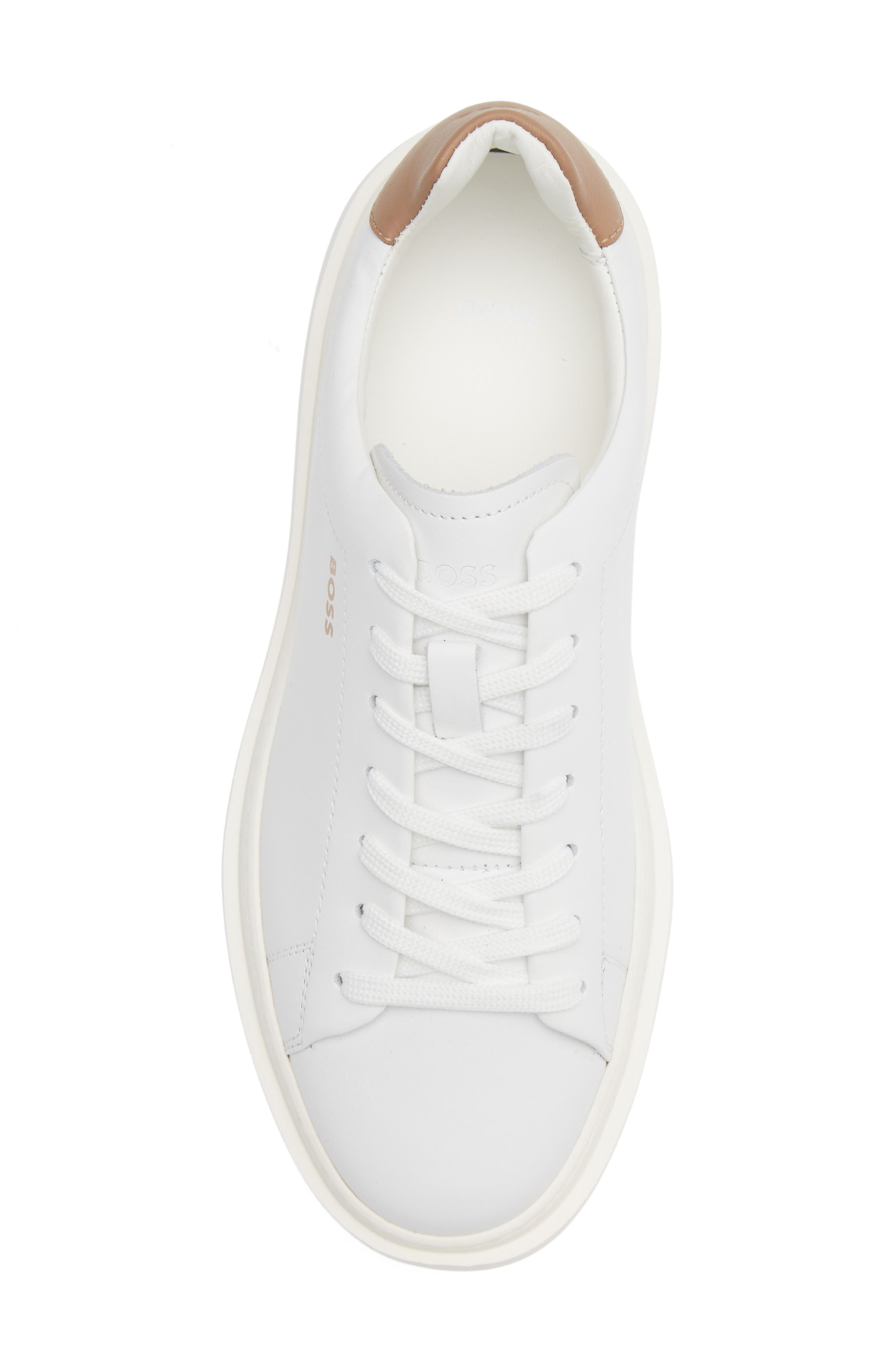 BOSS Amber Sneaker, Alternate, color, Open White