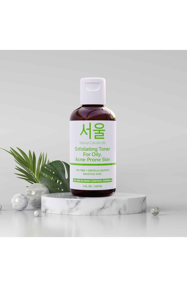 Seoul Ceuticals Korean Skincare Exfoliating Toner for Oily, Acne-Prone Skin, Alternate, color,