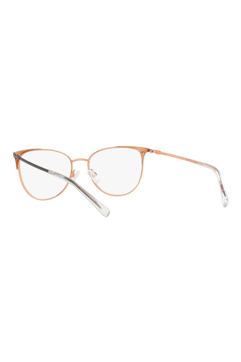52mm Cat Eye Optical Glasses, Alternate, color, BLACK GOLD